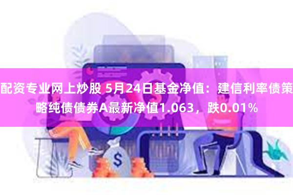 配资专业网上炒股 5月24日基金净值：建信利率债策略纯债债券A最新净值1.063，跌0.01%