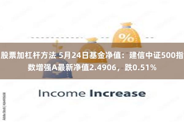 股票加杠杆方法 5月24日基金净值：建信中证500指数增强A最新净值2.4906，跌0.51%