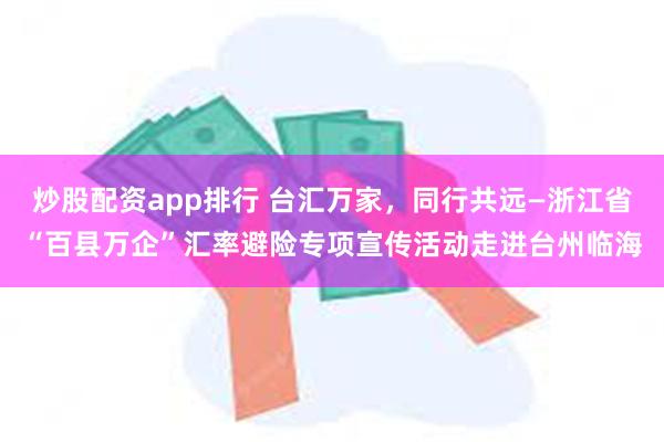 炒股配资app排行 台汇万家，同行共远—浙江省“百县万企”汇率避险专项宣传活动走进台州临海