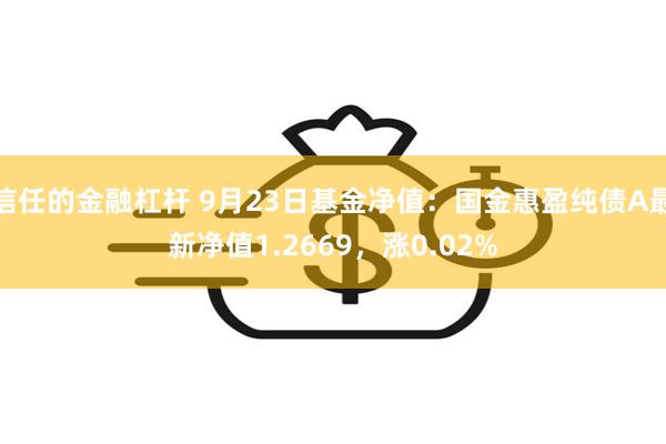 信任的金融杠杆 9月23日基金净值：国金惠盈纯债A最新净值1.2669，涨0.02%